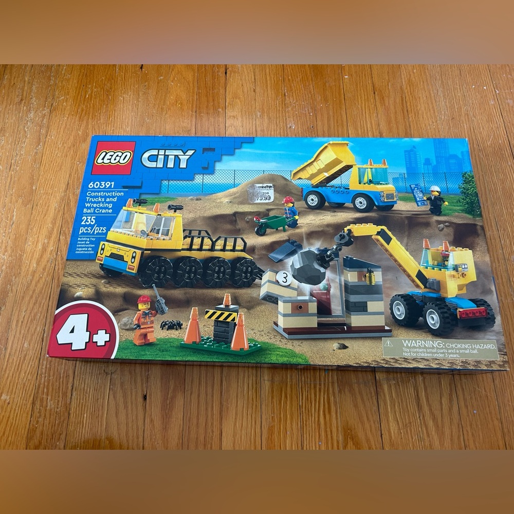 LEGO City Construction Trucks and Wrecking Ball Crane 60391